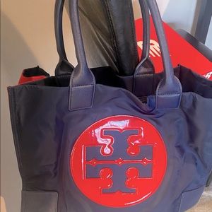 Blue & redTory Burch authentic medium tote bag